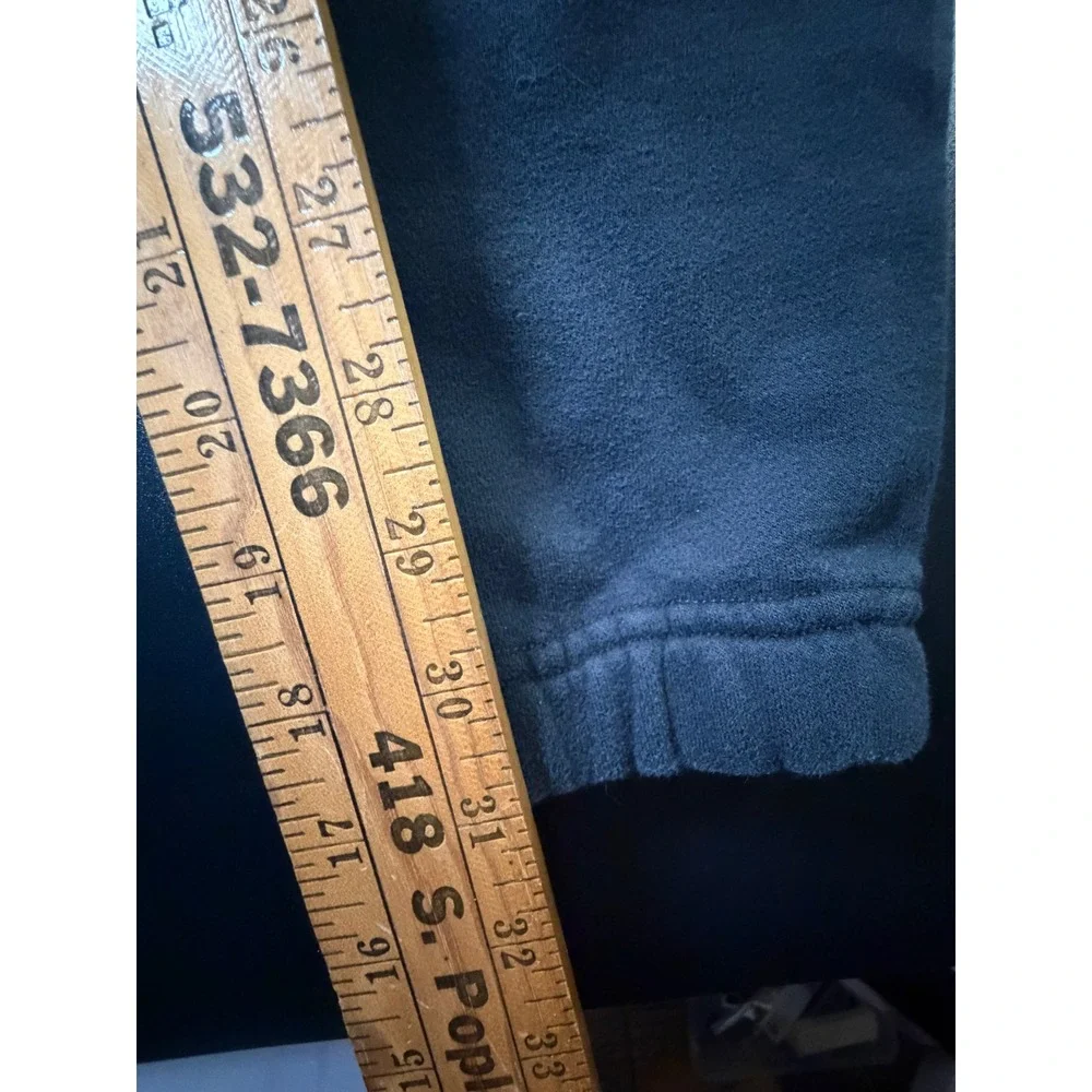 Hollister Kids Boys Black Fleece Jogger Sweatpants Embroidered Logo Size S
